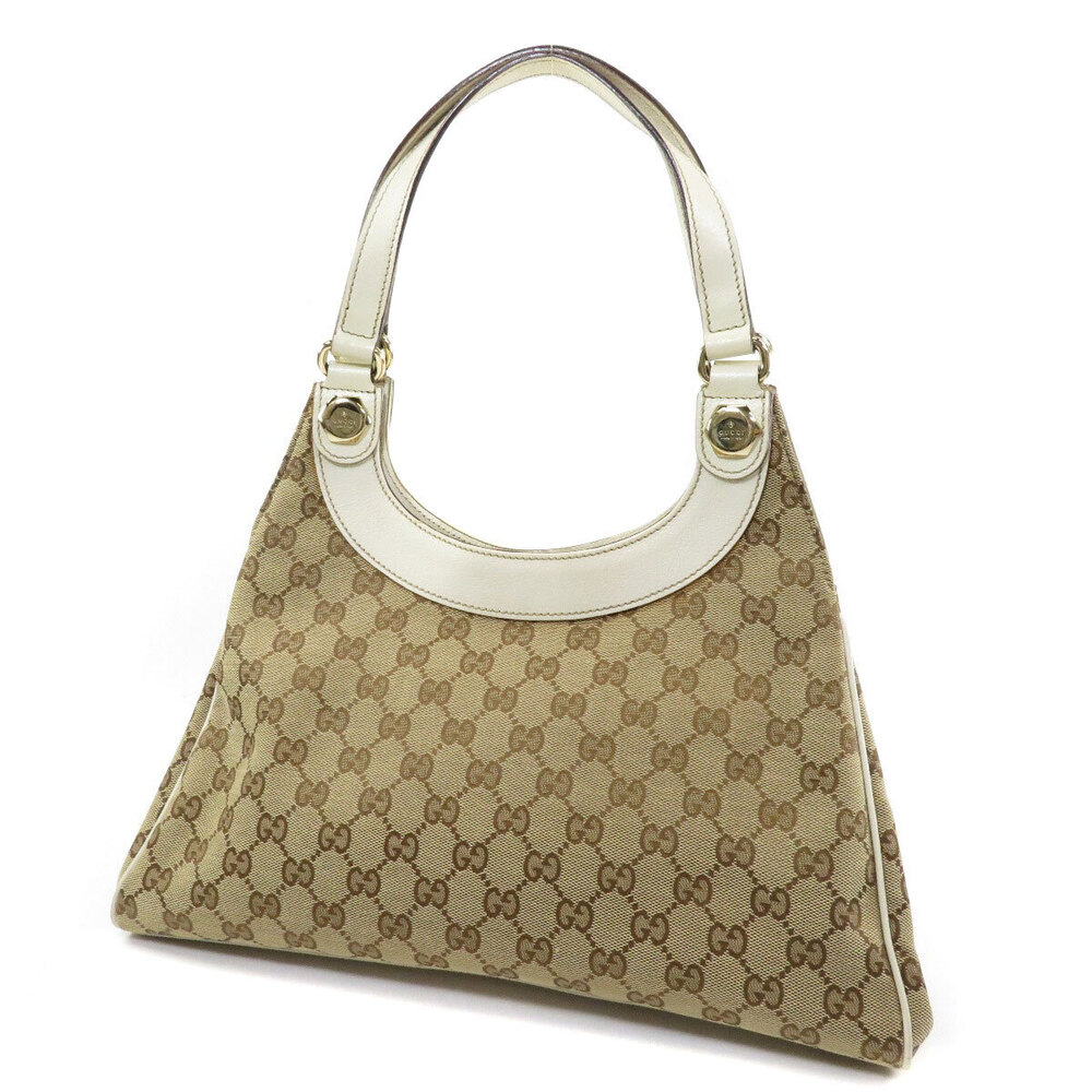 Gucci Hobo Charmy Shoulder bag White Canvas GG